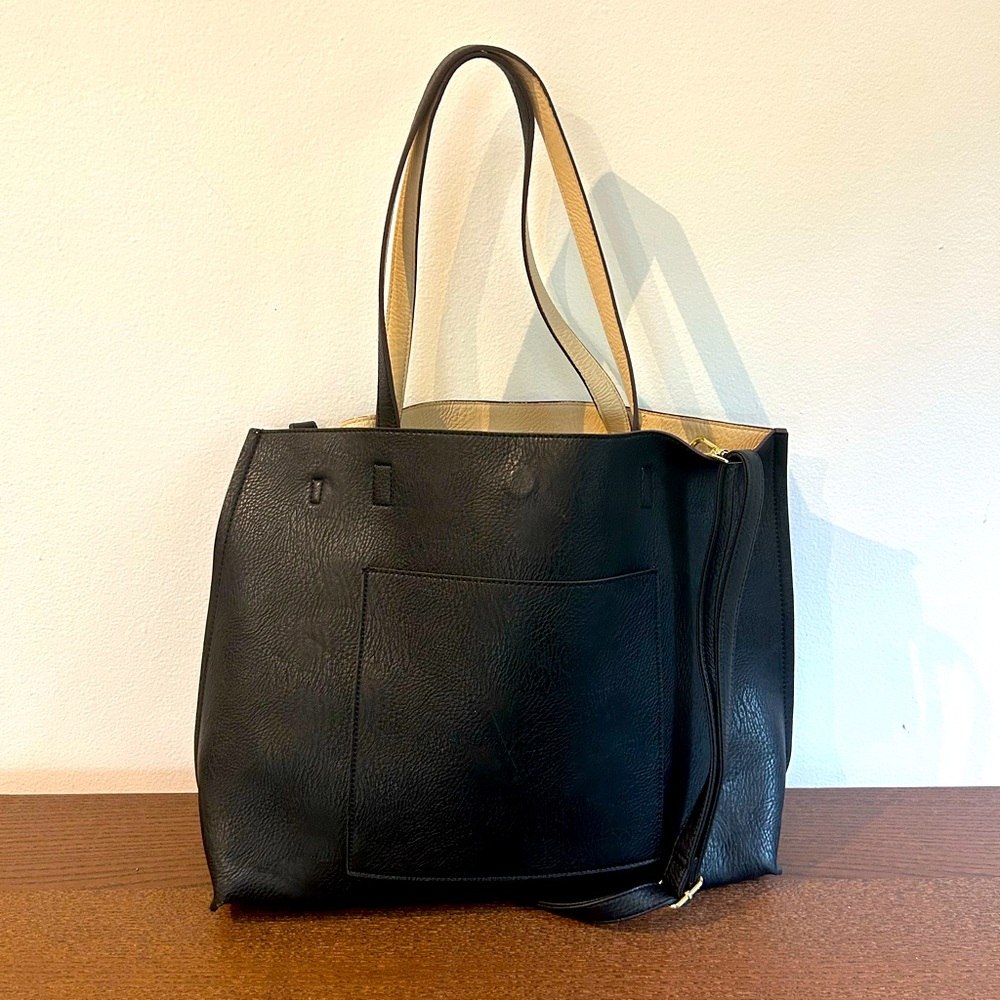 Urban Outfitters Reversible Tote Black/Cream